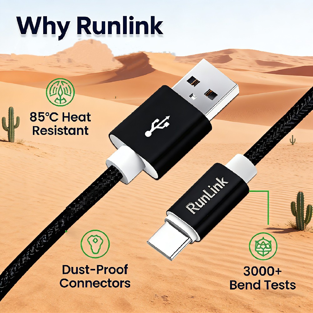 Runlink Launches Tough Braided Data Cables – No More Frequent Cable Replacements for Global Users